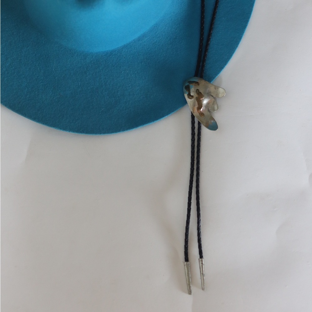 Vintage Modern Geometric Bolo Tie Necklace